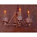 Perfectpretend Chandelier Skull-Bone  4 Medium Skulls on Femur Frame PE1413061
